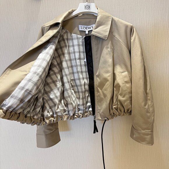 Loewe Women's Natural Relaxed Fit Balloon Jacket - Picture 8 of 11